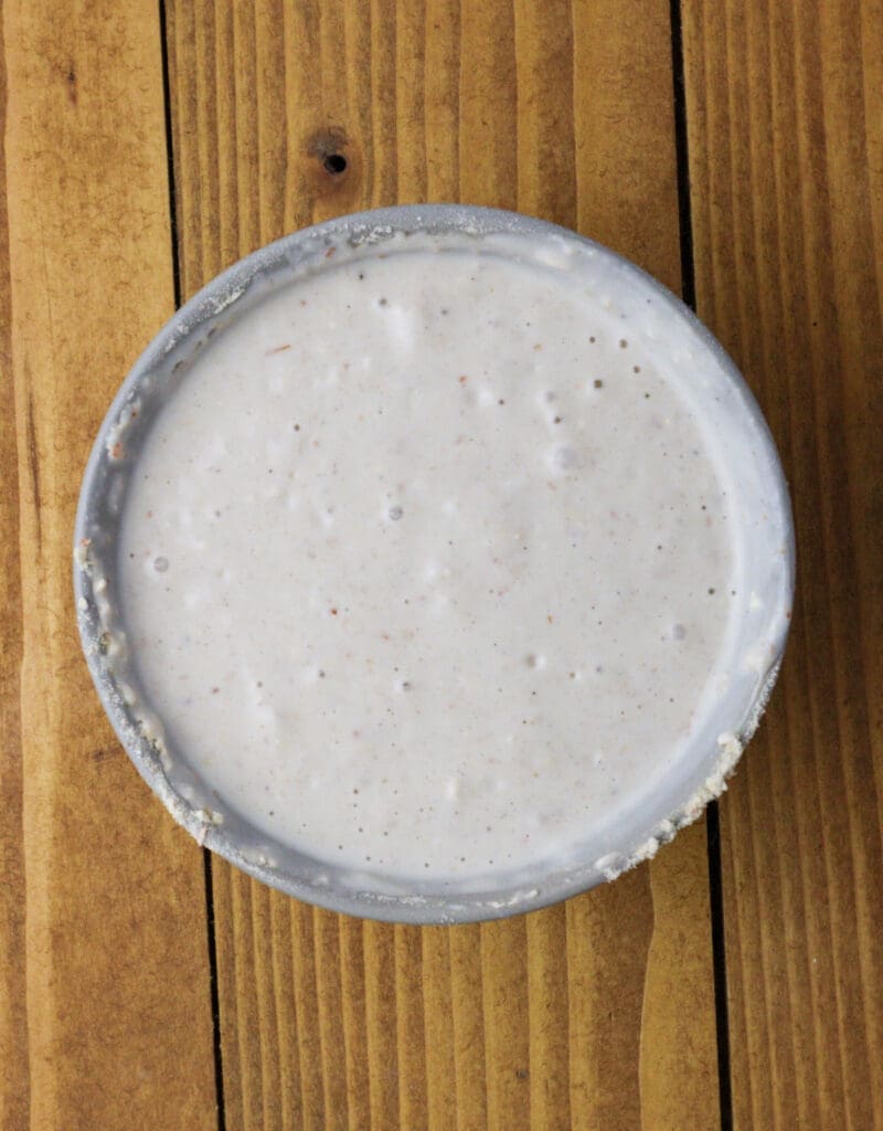 image of how to add baobab powder to coconut milk